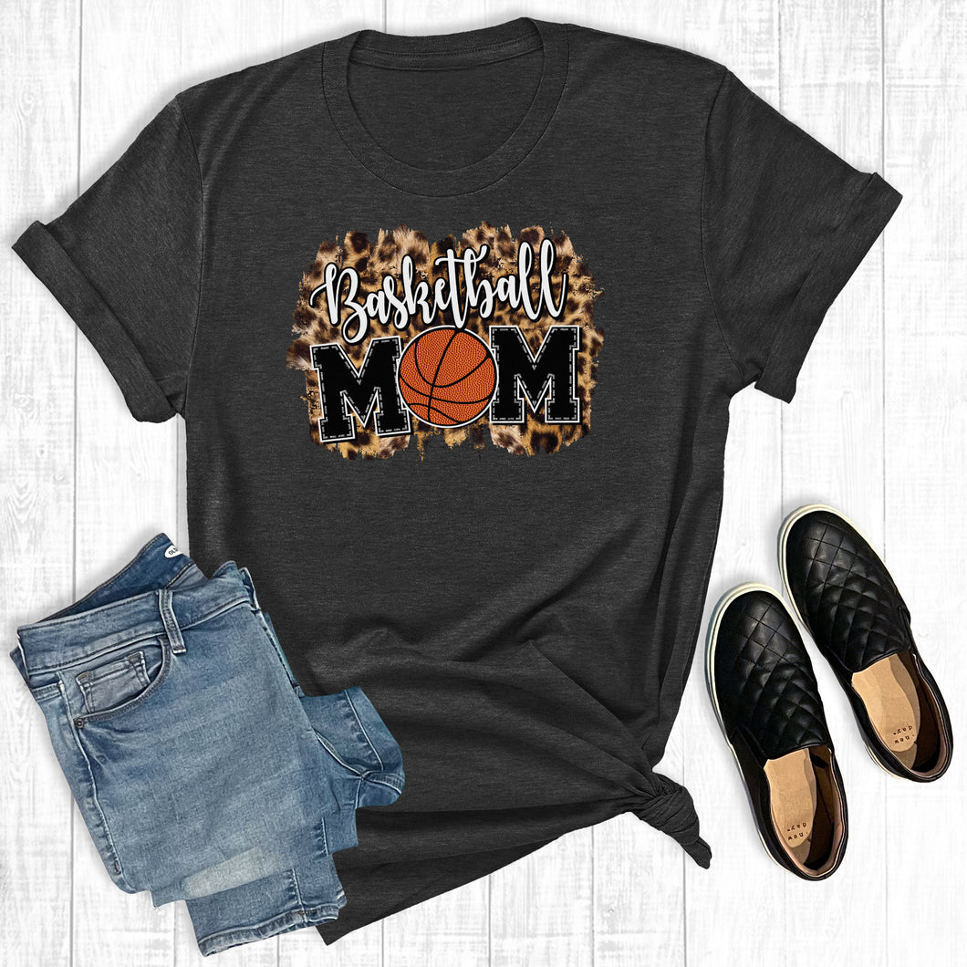 Leopard Basketball Mom Charcoal