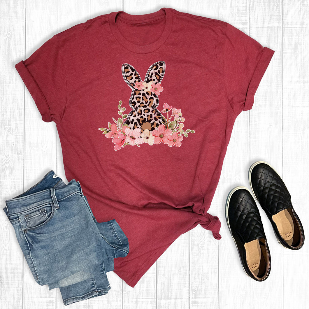 Leopard Floral Easter Bunny