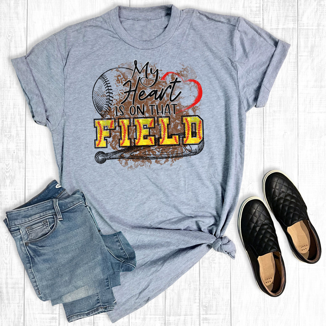 My Heart Is On That Field Softball