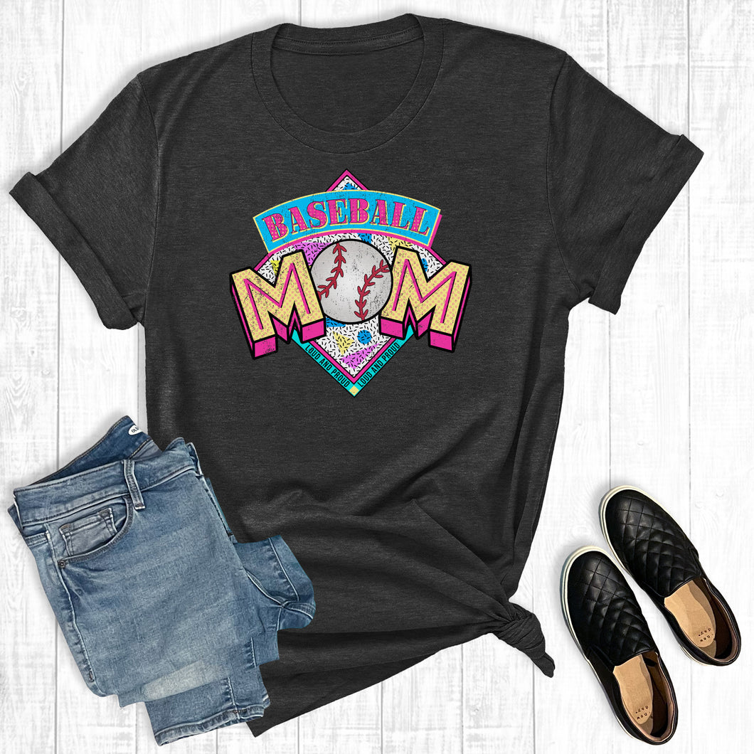 Retro Baseball Mom