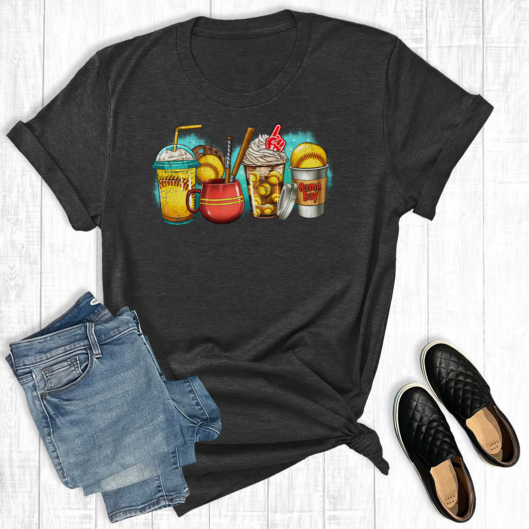 Softball Game Day Coffee Cups