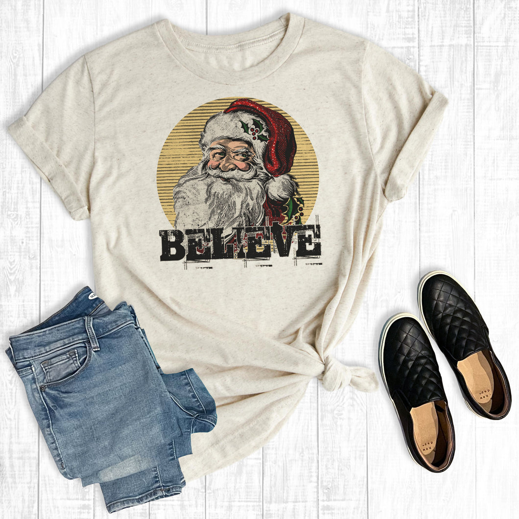 Vintage Santa Believe