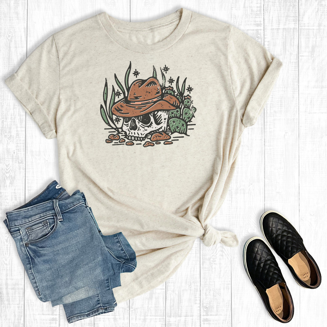 Western Boho Cowboy Skull