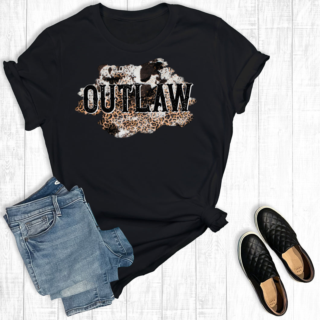 Western Outlaw Leopard Cowhide